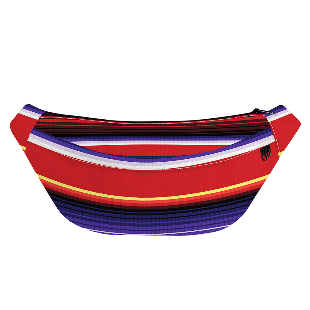 Tribal Serape Blanket Stripe Print Fanny Pack