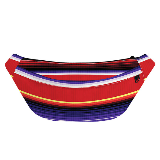 Tribal Serape Blanket Stripe Print Fanny Pack