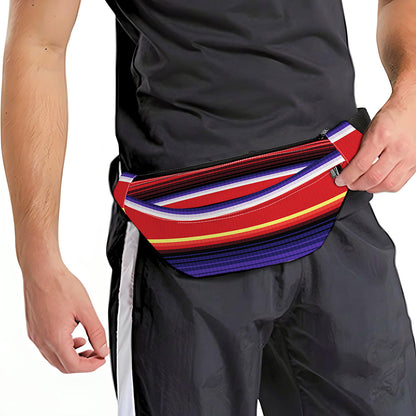 Tribal Serape Blanket Stripe Print Fanny Pack