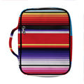 Tribal Serape Blanket Stripe Print Front Pocket Bible Bag