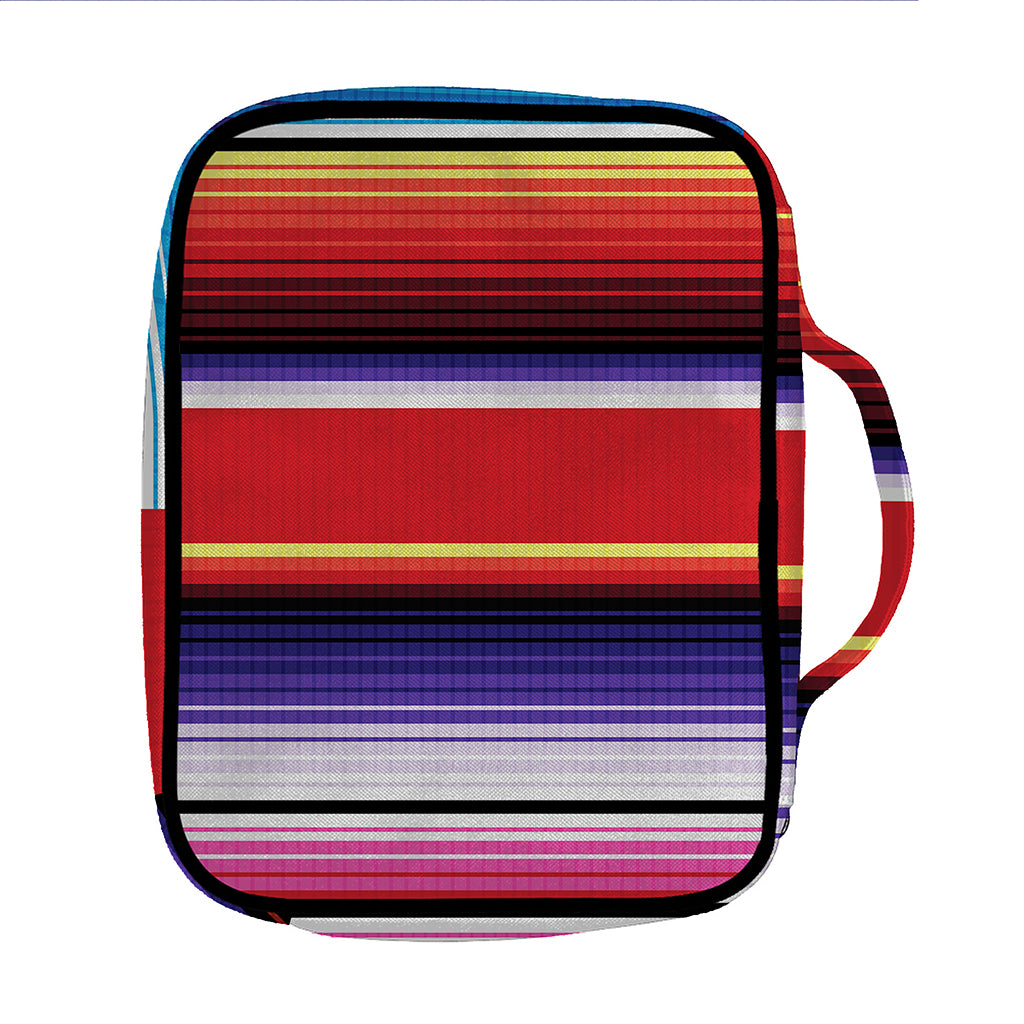Tribal Serape Blanket Stripe Print Front Pocket Bible Bag