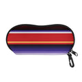 Tribal Serape Blanket Stripe Print Glasses Case