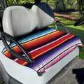 Tribal Serape Blanket Stripe Print Golf Cart Seat Cover