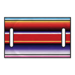 Tribal Serape Blanket Stripe Print Golf Cart Seat Cover