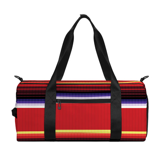 Tribal Serape Blanket Stripe Print Gym Bag