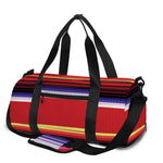 Tribal Serape Blanket Stripe Print Gym Bag