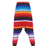 Tribal Serape Blanket Stripe Print Hammer Pants