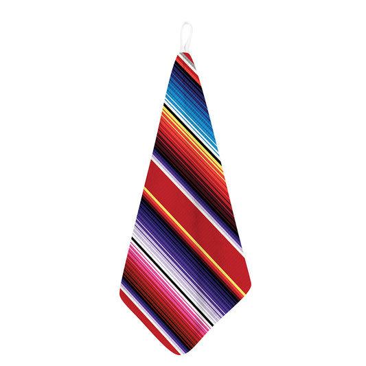 Tribal Serape Blanket Stripe Print Hand Towel