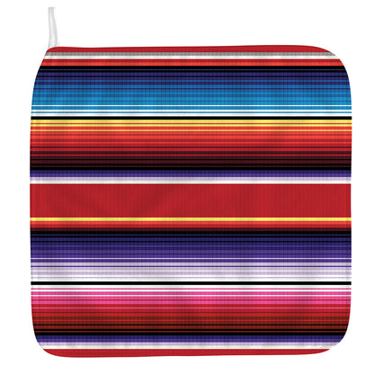 Tribal Serape Blanket Stripe Print Hand Towel
