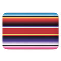 Tribal Serape Blanket Stripe Print Indoor Door Mat