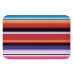 Tribal Serape Blanket Stripe Print Indoor Door Mat
