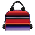 Tribal Serape Blanket Stripe Print Insulated Lunch Bag