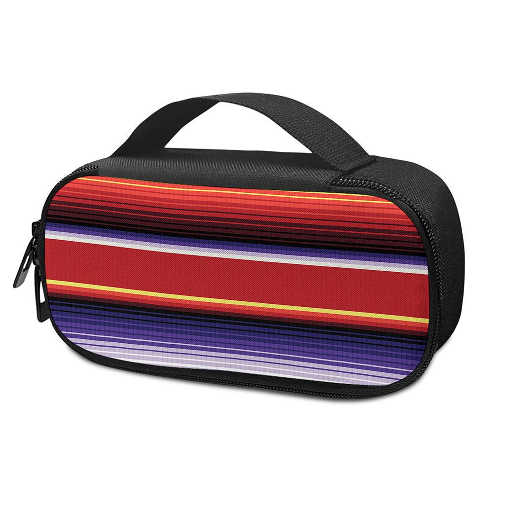 Tribal Serape Blanket Stripe Print Insulin Cooler Travel Case