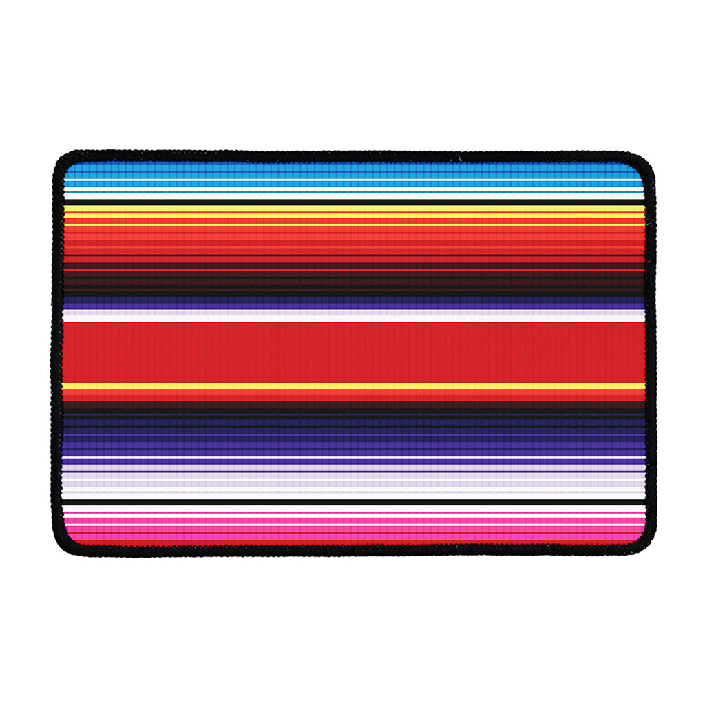 Tribal Serape Blanket Stripe Print Kitchen Mat
