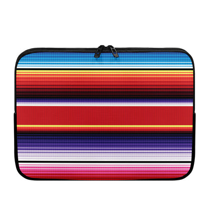 Tribal Serape Blanket Stripe Print Laptop Sleeve