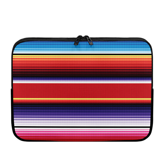Tribal Serape Blanket Stripe Print Laptop Sleeve