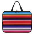 Tribal Serape Blanket Stripe Print Laptop Sleeve With Handle
