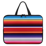 Tribal Serape Blanket Stripe Print Laptop Sleeve With Handle