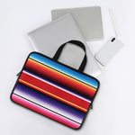 Tribal Serape Blanket Stripe Print Laptop Sleeve With Handle