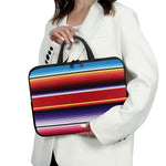 Tribal Serape Blanket Stripe Print Laptop Sleeve With Handle