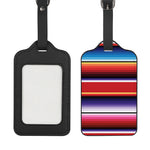 Tribal Serape Blanket Stripe Print Luggage Tag