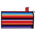 Tribal Serape Blanket Stripe Print Mailbox Cover