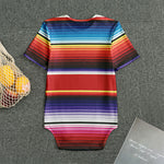 Tribal Serape Blanket Stripe Print Men's Bodysuit