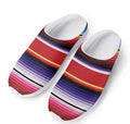 Tribal Serape Blanket Stripe Print Mesh Casual Shoes