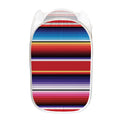 Tribal Serape Blanket Stripe Print Mesh Laundry Hamper