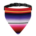 Tribal Serape Blanket Stripe Print Over The Collar Dog Bandana