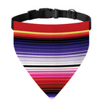 Tribal Serape Blanket Stripe Print Over The Collar Dog Bandana