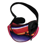 Tribal Serape Blanket Stripe Print Pet Sling Carrier