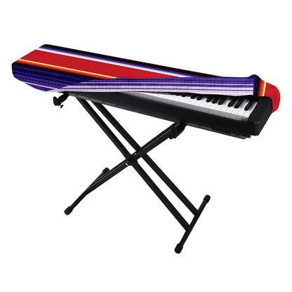 Tribal Serape Blanket Stripe Print Piano Keyboard Cover