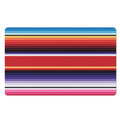 Tribal Serape Blanket Stripe Print Polyester Doormat
