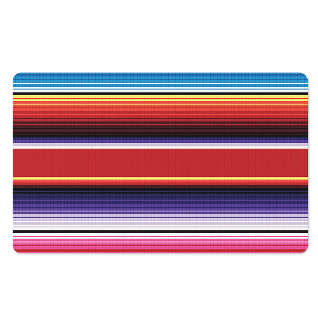 Tribal Serape Blanket Stripe Print Polyester Doormat