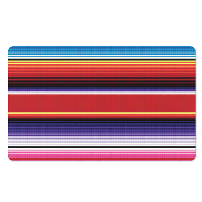 Tribal Serape Blanket Stripe Print Polyester Doormat