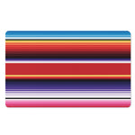 Tribal Serape Blanket Stripe Print Polyester Doormat