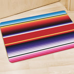 Tribal Serape Blanket Stripe Print Polyester Doormat