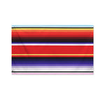 Tribal Serape Blanket Stripe Print Polyester Flag