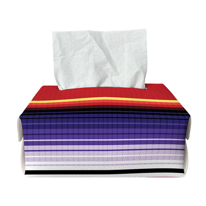 Tribal Serape Blanket Stripe Print Rectangle Tissue Box Cover