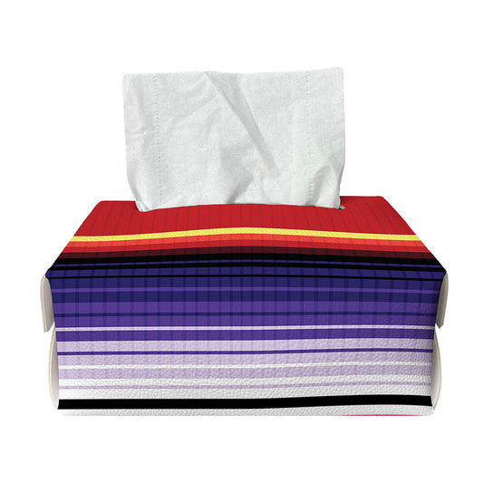 Tribal Serape Blanket Stripe Print Rectangle Tissue Box Cover