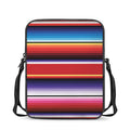 Tribal Serape Blanket Stripe Print Rectangular Crossbody Bag
