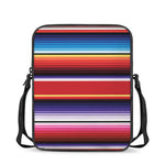 Tribal Serape Blanket Stripe Print Rectangular Crossbody Bag