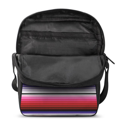 Tribal Serape Blanket Stripe Print Rectangular Crossbody Bag