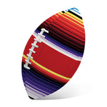 Tribal Serape Blanket Stripe Print Rugby Ball