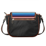 Tribal Serape Blanket Stripe Print Saddle Bag