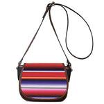 Tribal Serape Blanket Stripe Print Saddle Bag