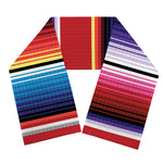 Tribal Serape Blanket Stripe Print Scarf