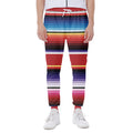 Tribal Serape Blanket Stripe Print Joggers