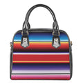 Tribal Serape Blanket Stripe Print Shoulder Handbag